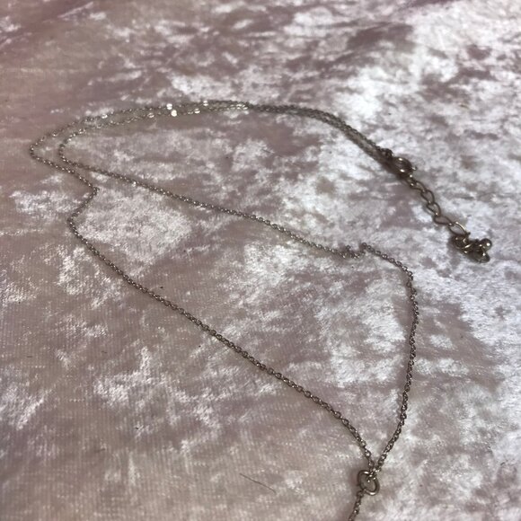 NEW Kitsch Y-Shaped 36" Necklace Silver Tri'd & True Popsugar Jewelry Boho Chic - Picture 6 of 6